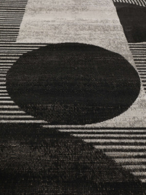 Deco futó szőnyeg fekete/szürkefehér