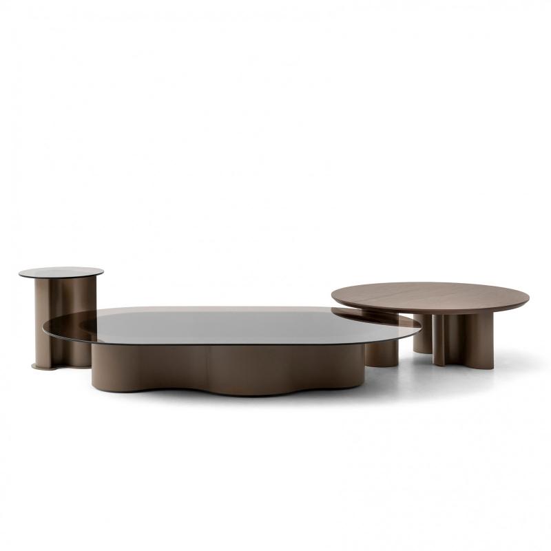 Pera üveg dohányzóasztal