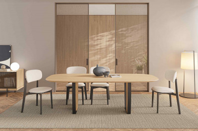 Barcelona tölgy étkezőasztal