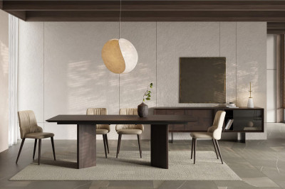 Heritage sötétbarna étkezőasztal