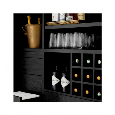 Connaught fekete vitrin