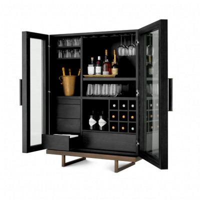 Connaught fekete vitrin