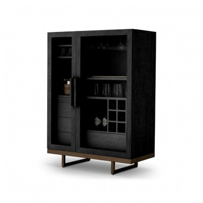 Connaught fekete vitrin